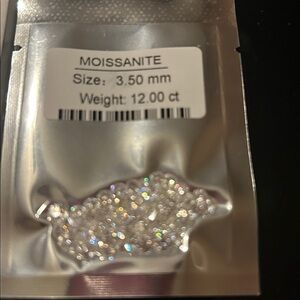 Moissanite Gemstones 3.50 mm. 12ct